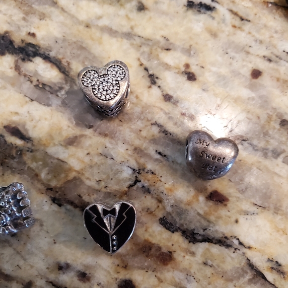 Pandora choker Necklace 14" with 5 Charms - Picture 5 of 6